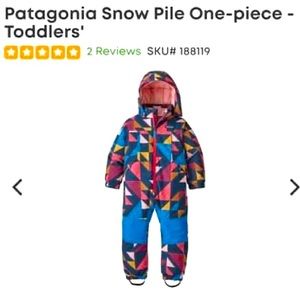 Toddler Patagonia Snow Suit